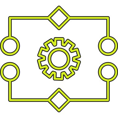 dişli simgesi vektör illüstrasyonu