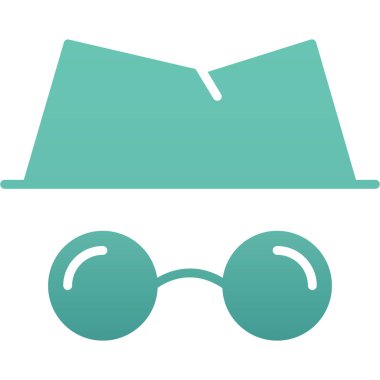 gözlük vektör simgesi modern basit illüstrasyon