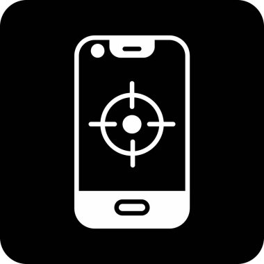 Smartphone web simgesi, vektör çizim