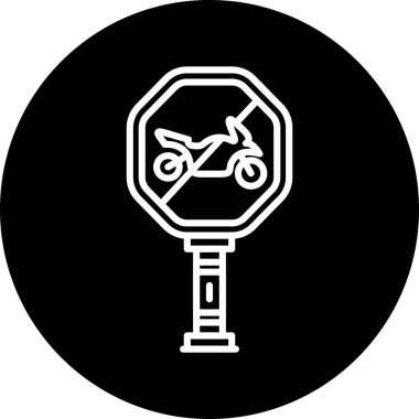 Bir bisiklet simgesinin vektör illüstrasyonu