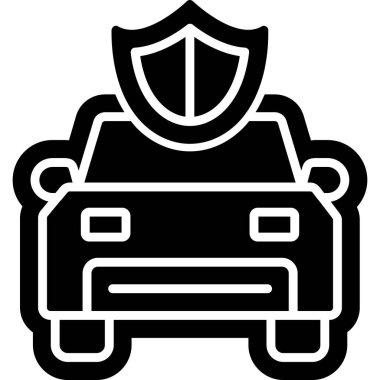 Araba sigortası simgesi ana hatlarıyla