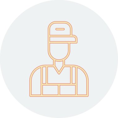 Kasklı inşaat işçisi.