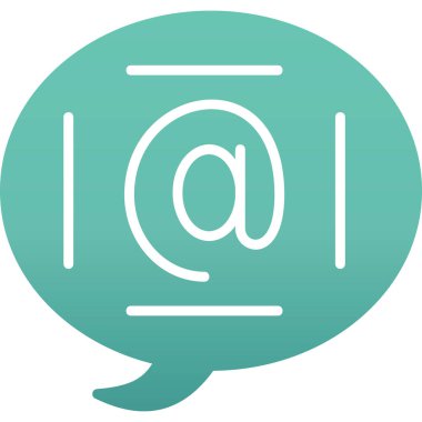 ileti ikonu vektör illüstrasyonu