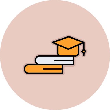 Eğitim simgesi vektör illüstrasyonu