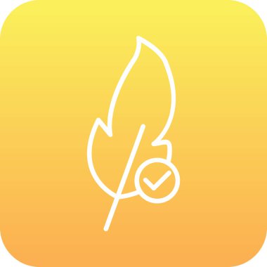 Yaprak modern simgesinin vektör illüstrasyonu