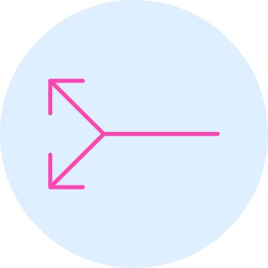 Yön oku. Basit simge