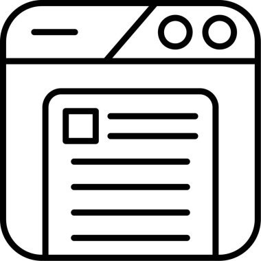 Belge simgesi, basit vektör çizim