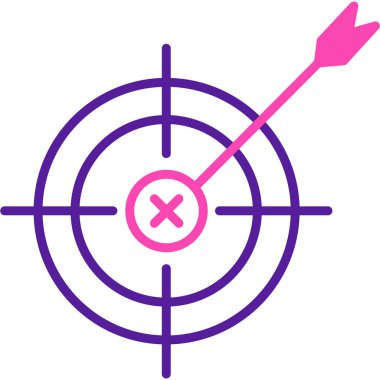 hedef web simgesi basit illüstrasyon