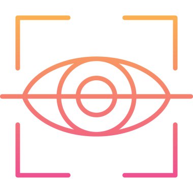 Göz simgesi vektör illüstrasyonu