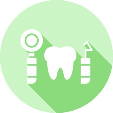 Diş basit simgesi, vektör illüstrasyonu