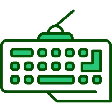 vektör çizim klavye simgesi