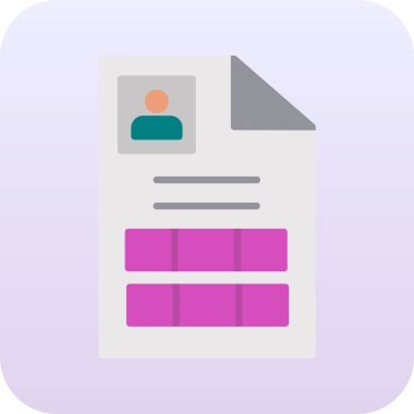 kimlik kartı vektör simgesi