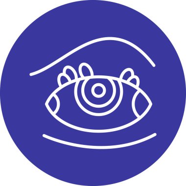Göz simgesinin vektör illüstrasyonu