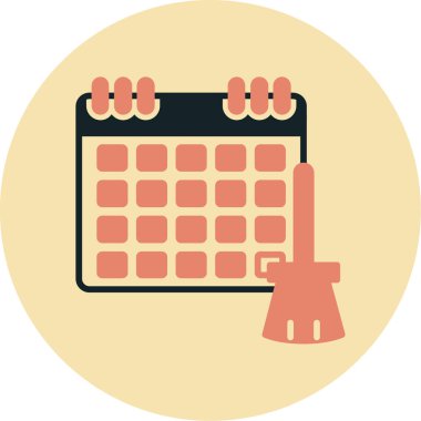 Takvim. Web simgesi basit illüstrasyon