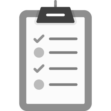 Kontrol Listesi web simgesi, vektör illüstrasyonu