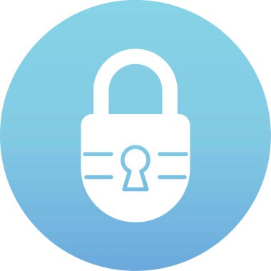 Kolayca düzenleyebilen asma kilit vektör simgesi