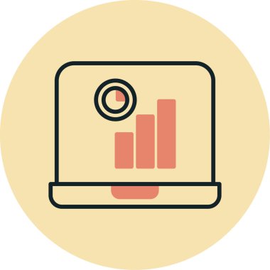 iş grafiği vektör simgesi