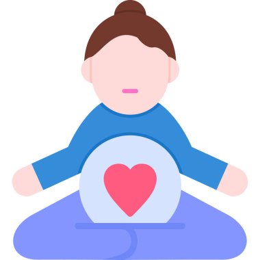 Yoga pozu. Basit tasarım