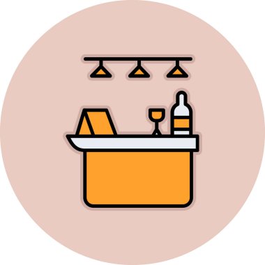 Küvet. Web simgesi basit illüstrasyon