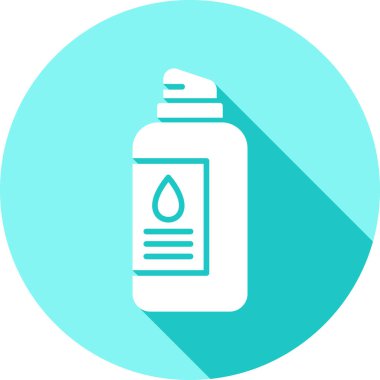 Yağ şişesi. Web simgesi basit tasarım