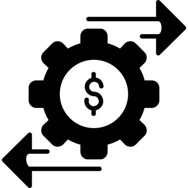 Para için. Web simgesi basit illüstrasyon
