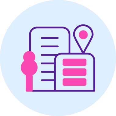 konum. Web simgesi basit illüstrasyon