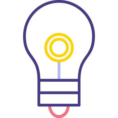 Fikir simgesi vektör illüstrasyonu