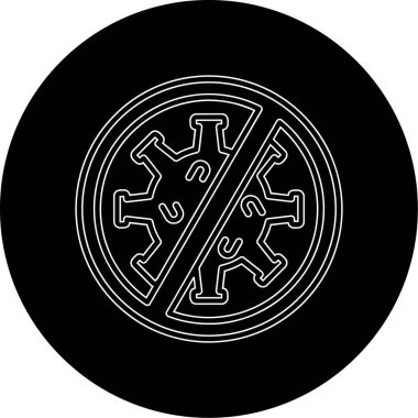 İşaret simgesi yok, vektör illüstrasyonu