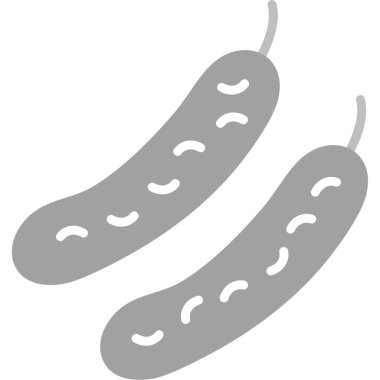 Sosisler. Web simgesi basit tasarım