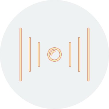 ses dalgaları simgesi, vektör illüstrasyonu