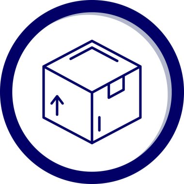 Kutu Simgesinin Vektör illüstrasyonu