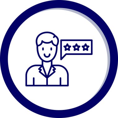 Geri bildirim. Web simgesi vektör illüstrasyonu