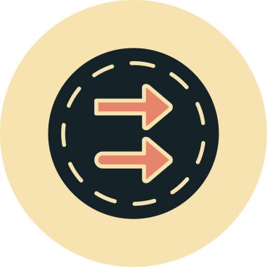 Eğilim biçimi izole edilmiş arkaplanda ok simgesi