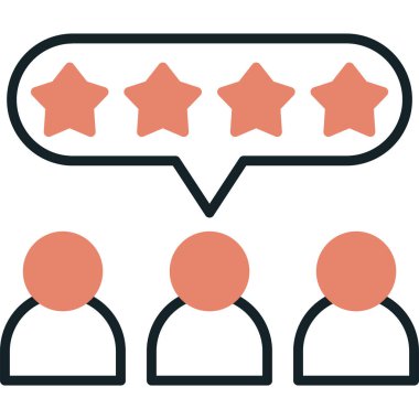 Müşteri denetleme vektör simgesi