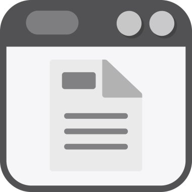 belge düz vektör simgesi