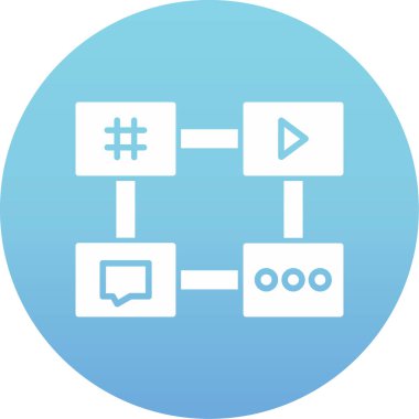 Sohbet simgesi vektör illüstrasyonu