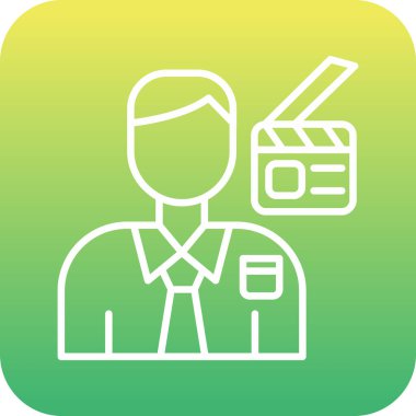 Evrak çantalı bir adamın vektör çizimi