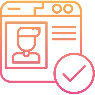 Kahve fincanı ana hatlı içecek ikonu