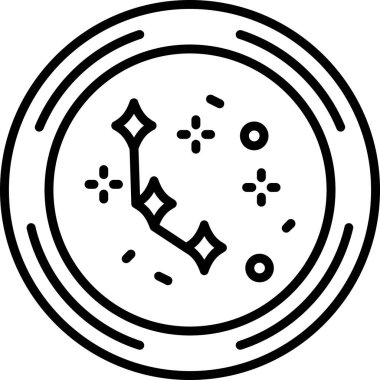 Pusula. Web simgesi basit tasarım