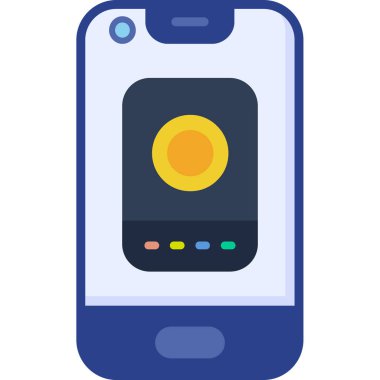 Akıllı telefon. Web simgesi basit illüstrasyon