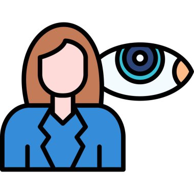 Göz simgesi vektör illüstrasyonu