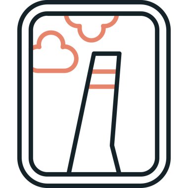 Modern bir simgenin vektör illüstrasyonu