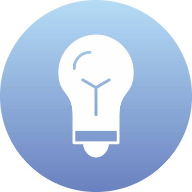 Ampul vektör simgesi. Basit vektör illüstrasyonu