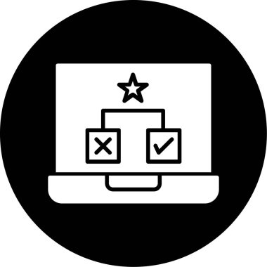 İşaretleme simgesinin vektör illüstrasyonu