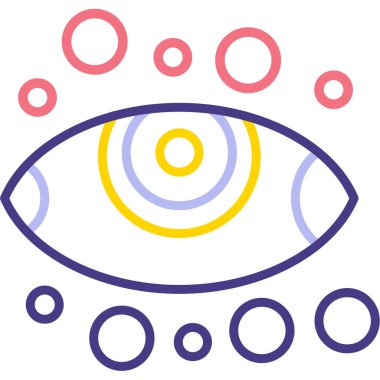 Göz görüşü. Vektör illüstrasyonu