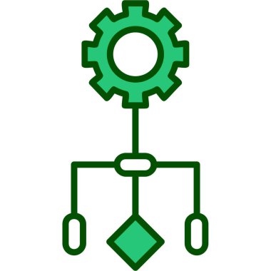 Dişli Ayarları Simge Vektör Çizimi