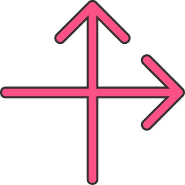 Oklar. Web simgesi basit illüstrasyon