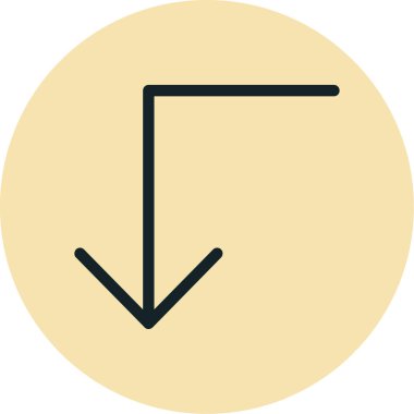 ok simgesinin vektör illüstrasyonu