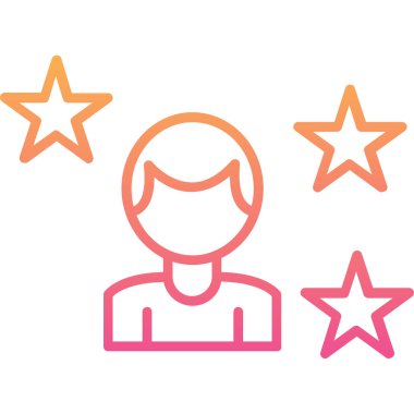 Yıldız simgesi vektör illüstrasyonu