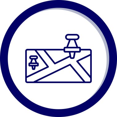 Bir harf simgesinin vektör illüstrasyonu